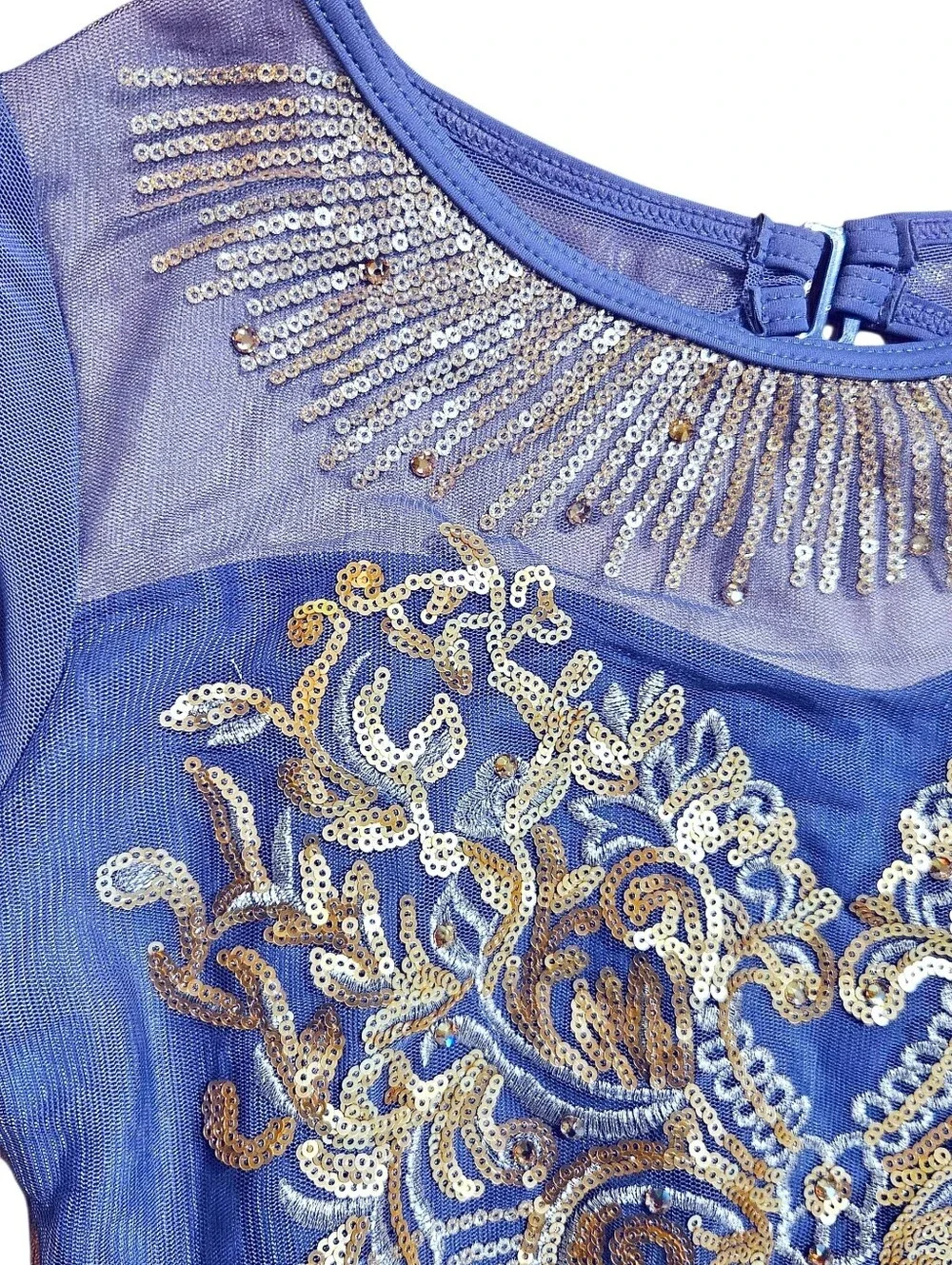 Weissman Elite Competition Solo Costume Radiant Sequin Mesh Dress Lyrical LC